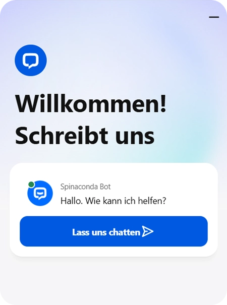 Spinaconda Casino LiveChat mit Chatbot und Support-Formular